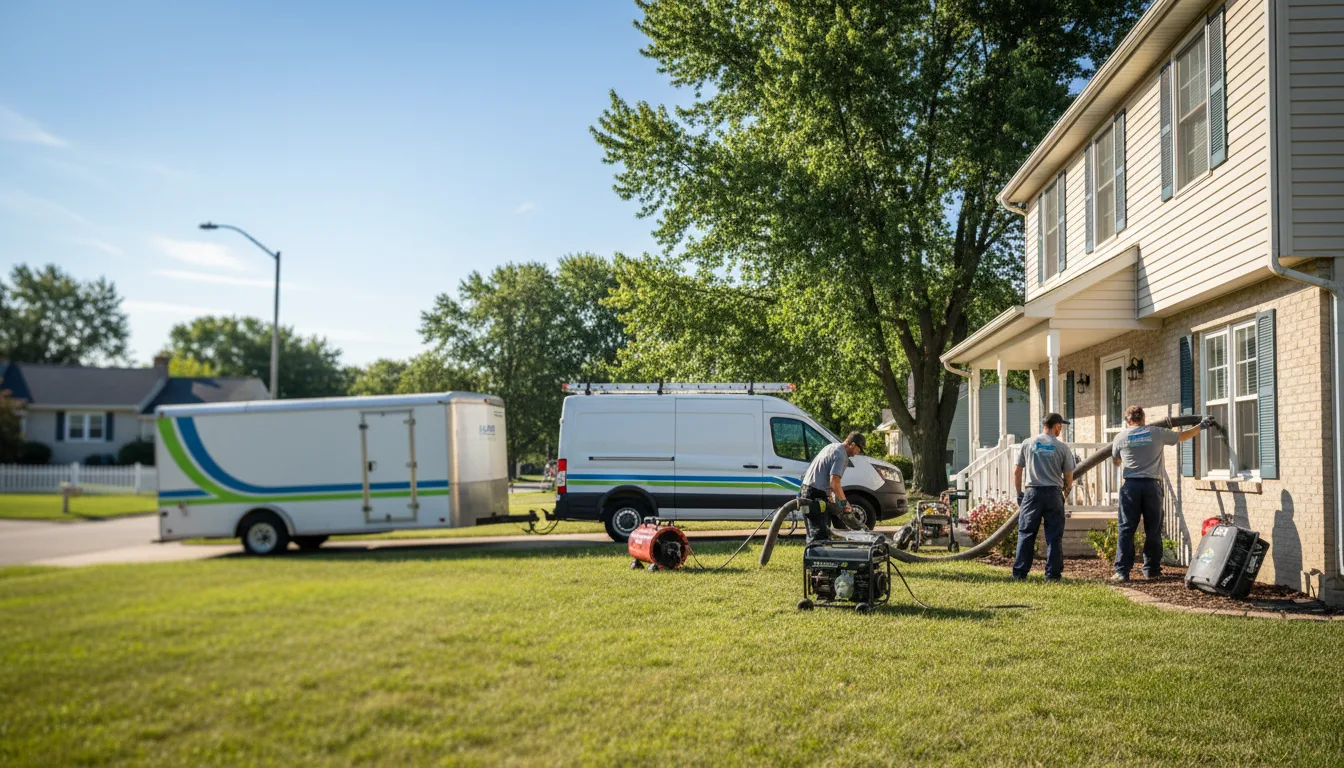 Flooded Basement Restoration And Cleanup With Repair in Wheelersburg, OH near me